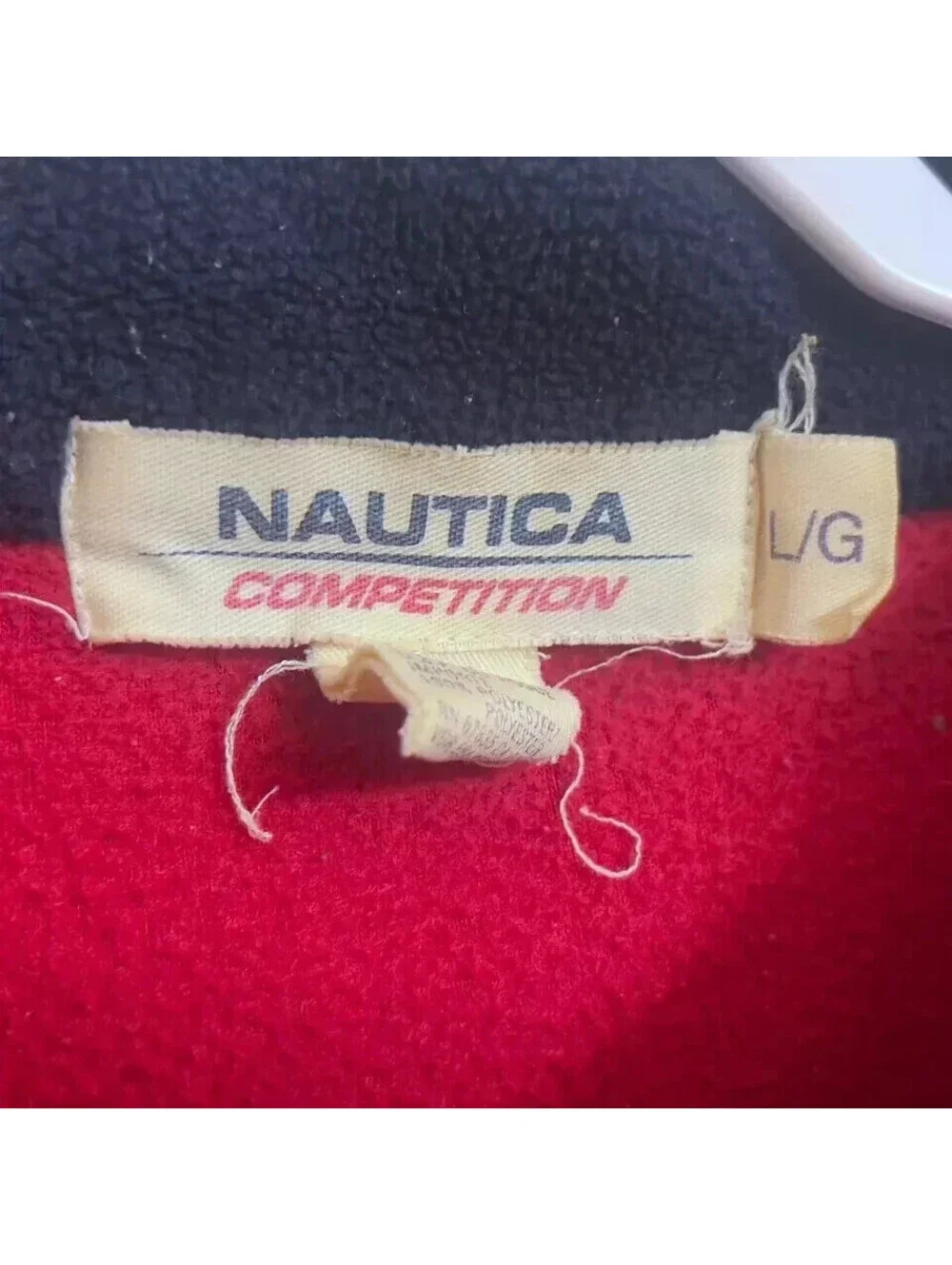 Vintage Nautica Competition 1/4 Zip Sweater Men's Large L Made in USA